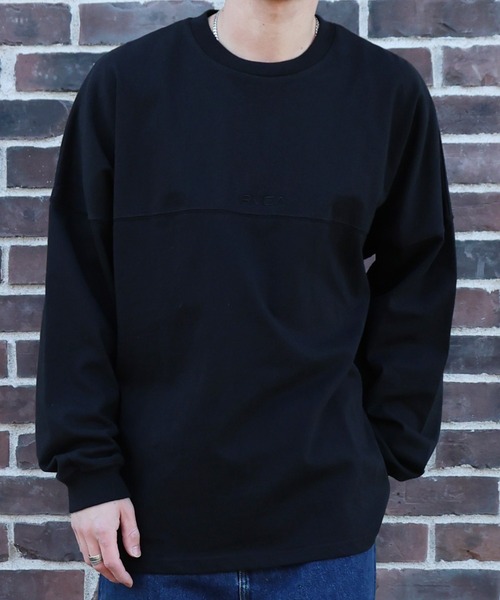 RVCA（ルーカ）の「RVCA/ルーカ 357 LT ロンT BG041154（Tシャツ/カットソー・メンズ・スミクロ/ホワイト/ブラック・M/L/S）」の2枚目の写真