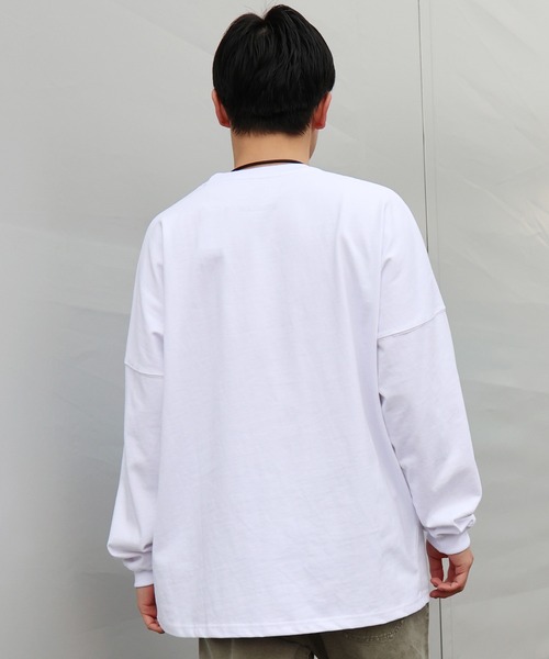 RVCA（ルーカ）の「RVCA/ルーカ 357 LT ロンT BG041154（Tシャツ/カットソー・メンズ・スミクロ/ホワイト/ブラック・M/L/S）」の6枚目の写真