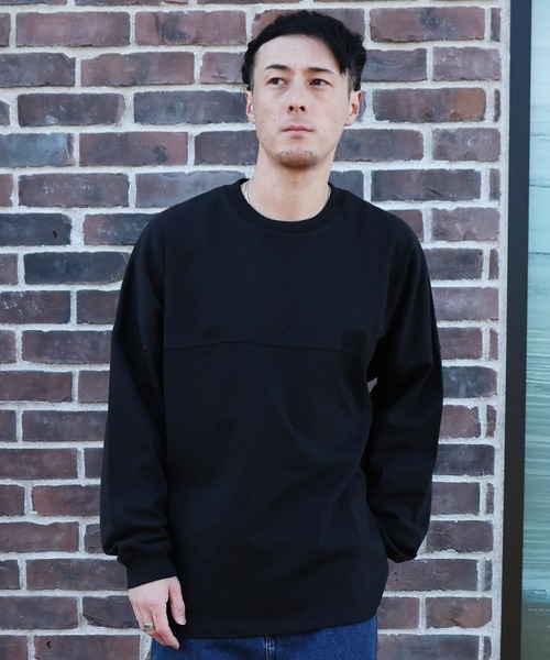 RVCA（ルーカ）の「RVCA/ルーカ 357 LT ロンT BG041154（Tシャツ/カットソー・メンズ・スミクロ/ホワイト/ブラック・M/L/S）」の9枚目の写真