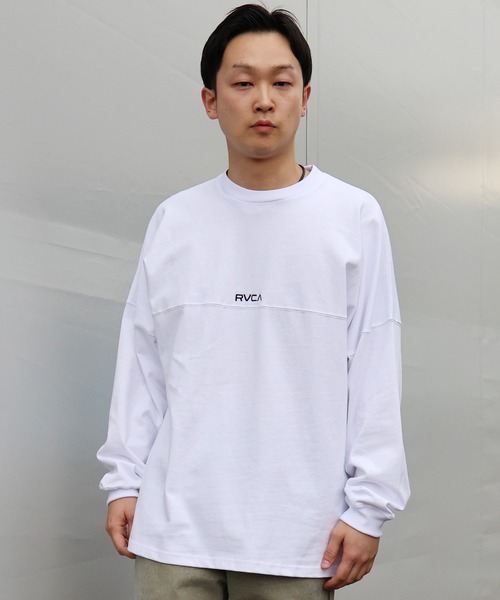 RVCA（ルーカ）の「RVCA/ルーカ 357 LT ロンT BG041154（Tシャツ/カットソー・メンズ・スミクロ/ホワイト/ブラック・M/L/S）」の5枚目の写真