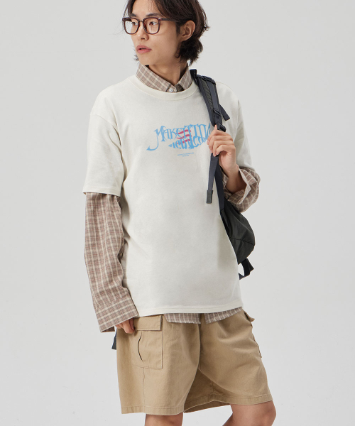 MAKEITTO（メイキット）の「[FISH LETTERING] CREW NECK TEE_CREAM（Tシャツ/カットソー・メンズ・その他・M/L/XL/XXL）」の3枚目の写真