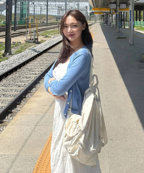 MASMARULEZ（マスマルールズ）の「[INT] Mixed Easy Draw Backpack _ Pure cream（バックパック/リュック・レディース・その他・FREE）」の3枚目の写真