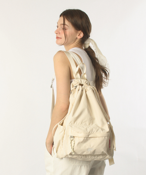 MASMARULEZ（マスマルールズ）の「[INT] Mixed Easy Draw Backpack _ Pure cream（バックパック/リュック・レディース・その他・FREE）」の7枚目の写真