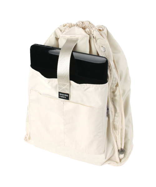 MASMARULEZ（マスマルールズ）の「[INT] Mixed Easy Draw Backpack _ Pure cream（バックパック/リュック・レディース・その他・FREE）」の11枚目の写真