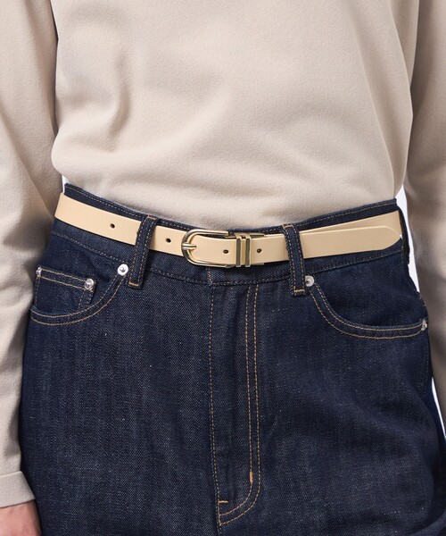 MACKINTOSH PHILOSOPHY（ﾏｯｷﾝﾄｯｼｭ ﾌｨﾛｿﾌｨｰ）の「リバーシブルバイカラーベルト（ベルト・レディース・ライトグレー/ブラック・FREE）」の3枚目の写真