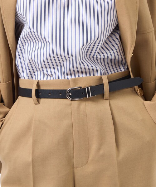 MACKINTOSH PHILOSOPHY（ﾏｯｷﾝﾄｯｼｭ ﾌｨﾛｿﾌｨｰ）の「リバーシブルバイカラーベルト（ベルト・レディース・ライトグレー/ブラック・FREE）」の5枚目の写真