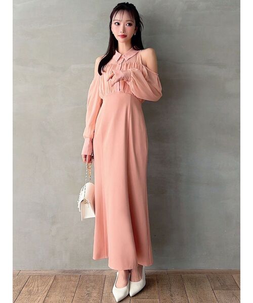 RESEXXY(リゼクシー)の「シアースリーブシャツマーメイドワンピース(ワンピース・レディース・ブラック/アイボリー/オレンジ・FREE)」の13枚目の写真