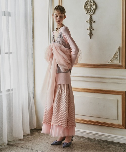 LA BELLE ETUDE(ラベルエチュード)の「アロープリーツスカートⅡ(スカート・レディース・ライトブルー/ピンク/ホワイト・0/1)」の8枚目の写真