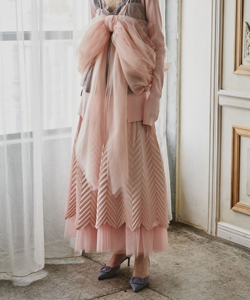 LA BELLE ETUDE(ラベルエチュード)の「アロープリーツスカートⅡ(スカート・レディース・ライトブルー/ピンク/ホワイト・0/1)」の10枚目の写真