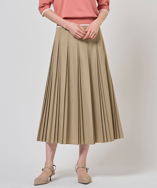 J.PRESS Ladies(J.プレス レディス)の「【WEB限定カラーあり】TC ライトタンブラー プリーツ スカート(スカート・レディース・ブラック系/ベージュ系/グレー系・S/XS)」の3枚目の写真