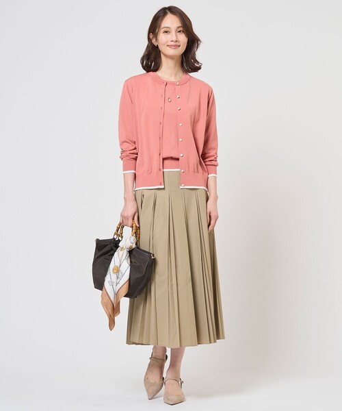 J.PRESS Ladies(J.プレス レディス)の「【WEB限定カラーあり】TC ライトタンブラー プリーツ スカート(スカート・レディース・ブラック系/ベージュ系/グレー系・S/XS)」の6枚目の写真