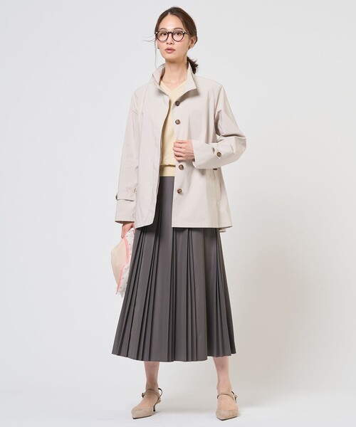 J.PRESS Ladies(J.プレス レディス)の「【WEB限定カラーあり】TC ライトタンブラー プリーツ スカート(スカート・レディース・ブラック系/ベージュ系/グレー系・S/XS)」の12枚目の写真