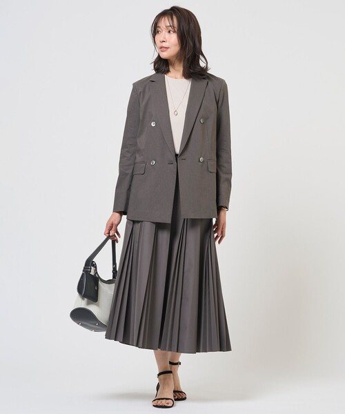 J.PRESS Ladies(J.プレス レディス)の「【WEB限定カラーあり】TC ライトタンブラー プリーツ スカート(スカート・レディース・ブラック系/ベージュ系/グレー系・S/XS)」の14枚目の写真