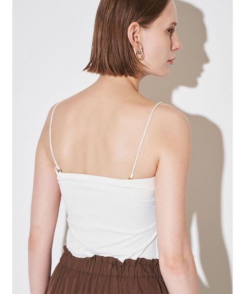 ELENDEEK(エレンディーク)の「ベアパッドキャミソール(キャミソール・レディース・オフホワイト/ブラック/ブラウン・FREE)」の6枚目の写真