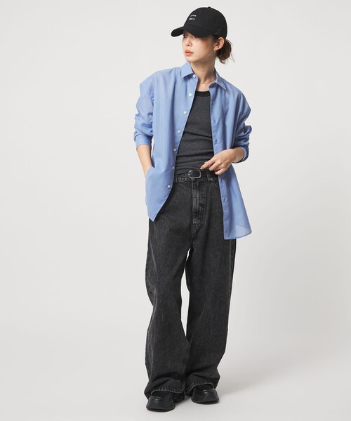 CITEN(シテン)の「<CITEN>エアリーテックスオーバーシャツ(シャツ/ブラウス・メンズ・ブラック/ライトブルー/ワインレッド・L/M/S)」の5枚目の写真