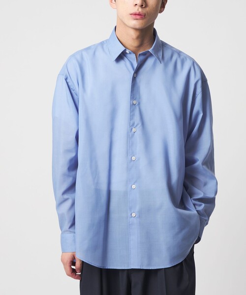 CITEN(シテン)の「<CITEN>エアリーテックスオーバーシャツ(シャツ/ブラウス・メンズ・ブラック/ライトブルー/ワインレッド・L/M/S)」の7枚目の写真