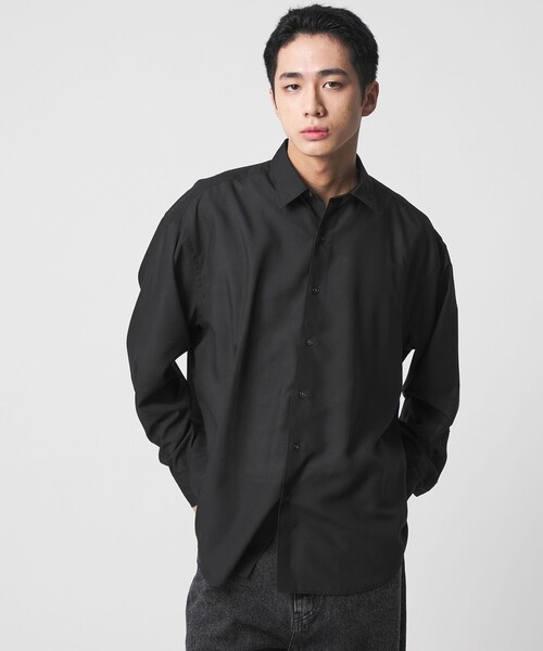 CITEN(シテン)の「<CITEN>エアリーテックスオーバーシャツ(シャツ/ブラウス・メンズ・ブラック/ライトブルー/ワインレッド・L/M/S)」の9枚目の写真