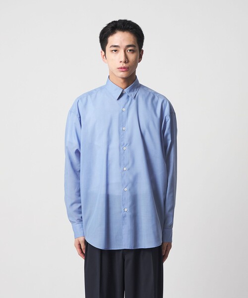 CITEN(シテン)の「<CITEN>エアリーテックスオーバーシャツ(シャツ/ブラウス・メンズ・ブラック/ライトブルー/ワインレッド・L/M/S)」の13枚目の写真