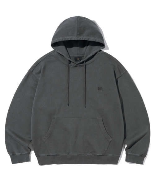 BROWNBREATH(ブラウンブレス)の「PIGMENT TAG HOODIE - CHARCOAL(パーカー・レディース・その他・S/M/L/XL)」の2枚目の写真