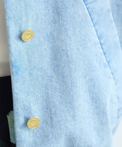 KATHARINE ROSS（キャサリンロス）の「【KATHARINE ROSS】クルーデニムジャケット（デニムジャケット・レディース・ネイビー/ライトブルー・FREE）」の10枚目の写真