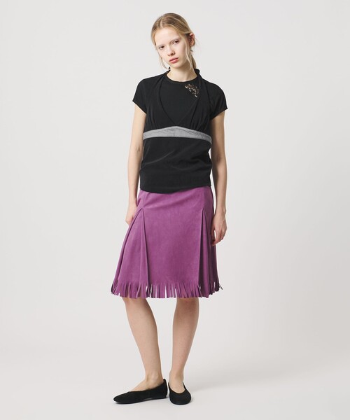 ATTISESSION（アティセッション）の「＜ATTISESSION＞パイル ホルターネック トップス（その他トップス・レディース・ブラック/ダークグレー・FREE）」の4枚目の写真