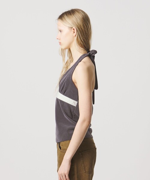 ATTISESSION（アティセッション）の「＜ATTISESSION＞パイル ホルターネック トップス（その他トップス・レディース・ブラック/ダークグレー・FREE）」の8枚目の写真