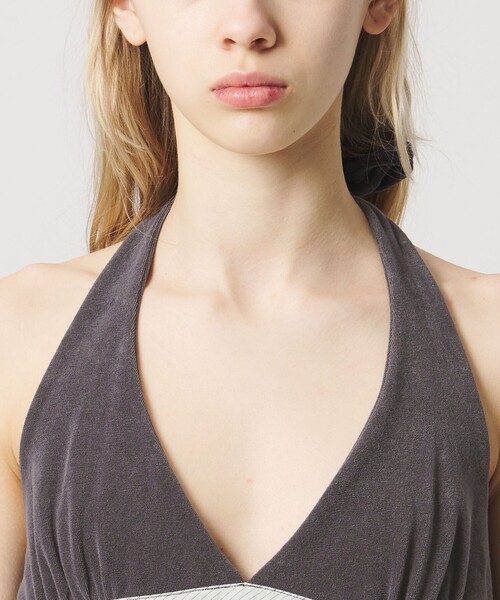 ATTISESSION（アティセッション）の「＜ATTISESSION＞パイル ホルターネック トップス（その他トップス・レディース・ブラック/ダークグレー・FREE）」の11枚目の写真