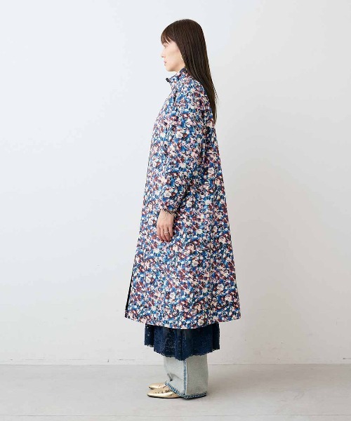 mensha!(メンシャ)の「mensha! ガーゼキルティングとヴィンテージ柄のリバーシブルコート(マフラー付き)〈花×ブラック〉(その他アウター・レディース・ブラック系その他・M/L)」の14枚目の写真
