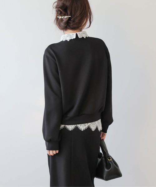 AMELY（エミリー）の「レースデザイン セットアップ（セットアップ・レディース・グレー/ブラック・L/M）」の21枚目の写真