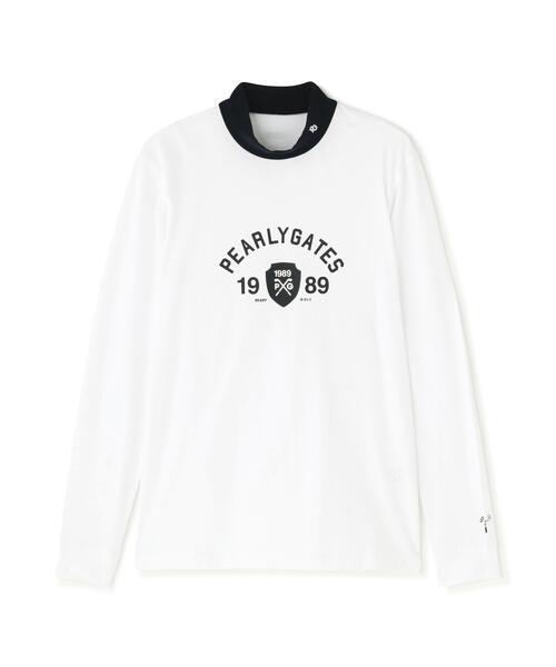 PEARLY GATES（パーリーゲイツ）の「【PEARLY GATES】８０／１　３６Ｇベアカノコ（Tシャツ/カットソー・メンズ・ホワイト/ネイビー・XX-LARGE/X-LARGE/MEDIUM/LARGE）」の6枚目の写真
