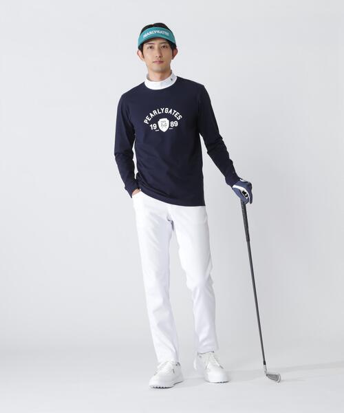 PEARLY GATES（パーリーゲイツ）の「【PEARLY GATES】８０／１　３６Ｇベアカノコ（Tシャツ/カットソー・メンズ・ホワイト/ネイビー・XX-LARGE/X-LARGE/MEDIUM/LARGE）」の8枚目の写真