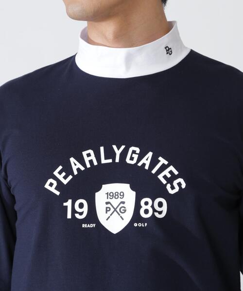 PEARLY GATES（パーリーゲイツ）の「【PEARLY GATES】８０／１　３６Ｇベアカノコ（Tシャツ/カットソー・メンズ・ホワイト/ネイビー・XX-LARGE/X-LARGE/MEDIUM/LARGE）」の12枚目の写真