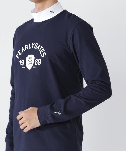PEARLY GATES（パーリーゲイツ）の「【PEARLY GATES】８０／１　３６Ｇベアカノコ（Tシャツ/カットソー・メンズ・ホワイト/ネイビー・XX-LARGE/X-LARGE/MEDIUM/LARGE）」の13枚目の写真
