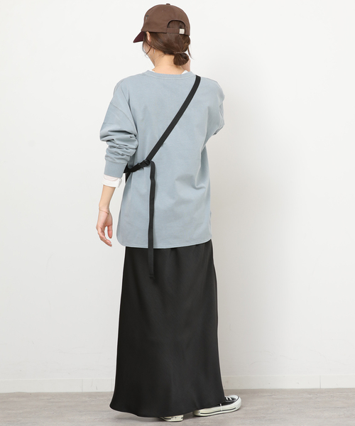 JOURNAL STANDARD relume（ジャーナルスタンダード　レリューム）の「バイアスサテンスカート（スカート・レディース・ブラック/ベージュ・FREE）」の16枚目の写真