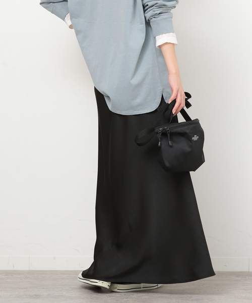 JOURNAL STANDARD relume（ジャーナルスタンダード　レリューム）の「バイアスサテンスカート（スカート・レディース・ブラック/ベージュ・FREE）」の20枚目の写真