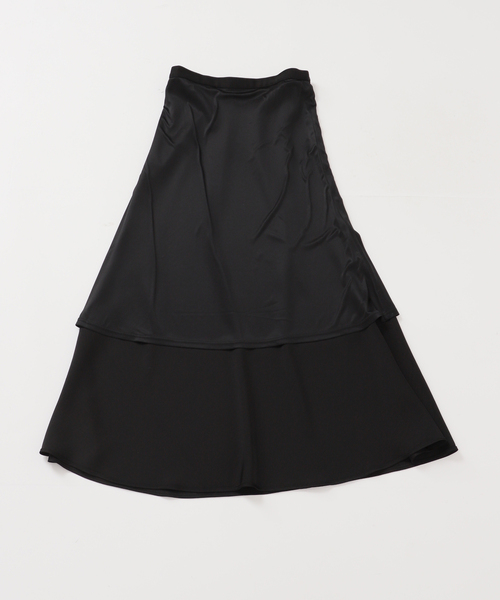 JOURNAL STANDARD relume（ジャーナルスタンダード　レリューム）の「バイアスサテンスカート（スカート・レディース・ブラック/ベージュ・FREE）」の10枚目の写真