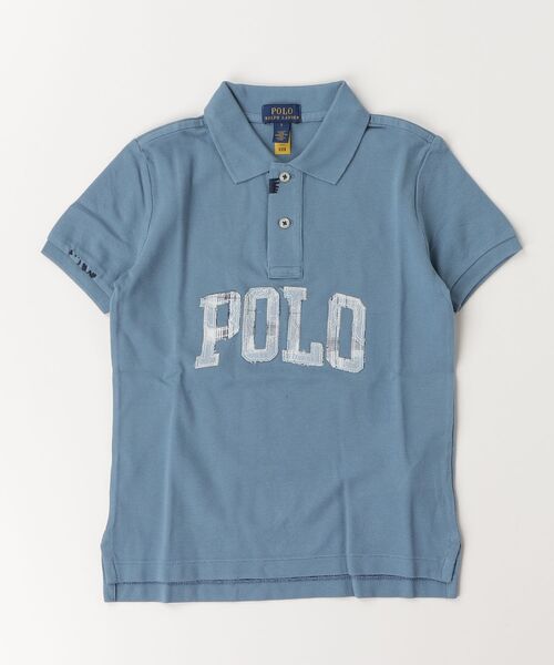 POLO RALPH LAUREN CHILDRENSWEAR（ポロ ラルフ ローレン チルドレンズウェア）の「ロゴ コットン メッシュ ポロシャツ（ポロシャツ・キッズ・ブルー・6/4/3）」の2枚目の写真