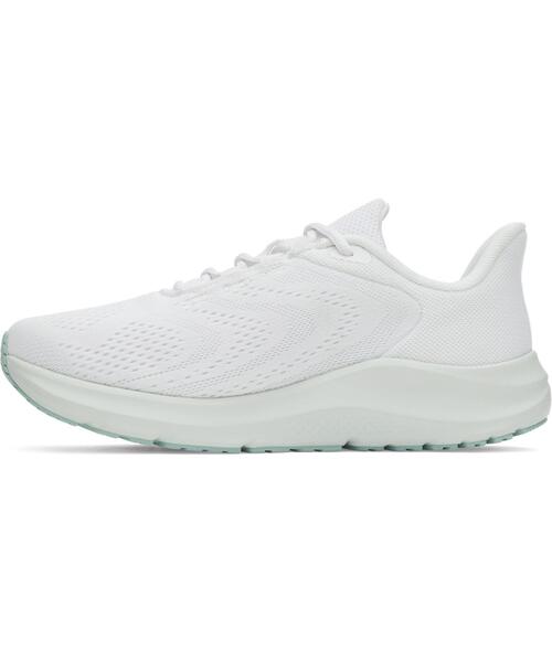 UNDER ARMOUR(アンダーアーマー)の「UAチャージド パスート4 ビッグロゴ(ランニング/レディース)(スニーカー・レディース・ホワイト×ネイビー・23.0cm/25.0cm/26.0cm/23.5cm/24.0cm/25.5cm/24.5cm/22.5cm)」の2枚目の写真