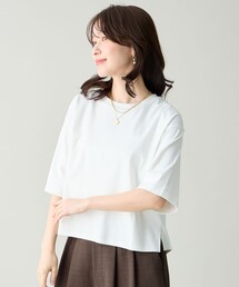 ANY | オーガニックコットンスムース5分袖Tシャツ(Tシャツ/カットソー)