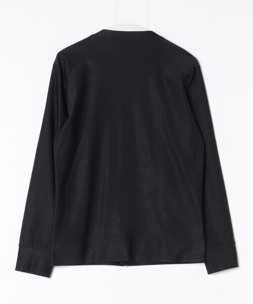 HIGH STREET（ハイストリート）の「ＨＩＧＨ　ＳＴＲＥＥＴ∴４ＷＡＹ　Ｗａｌｌ　Ｇｒｉｄ　ＪＱノーカラーＺＩＰブルゾン（ブルゾン・メンズ・ライトグレー/ブラック・M/L）」の3枚目の写真