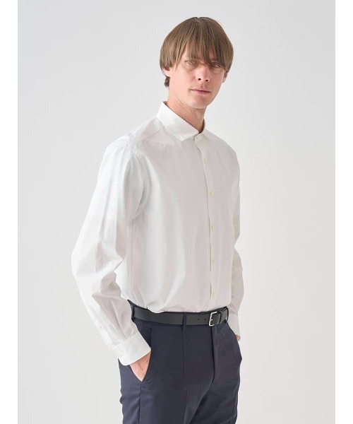 JOHN SMEDLEY(ジョンスメドレー)の「THOMAS MASON ポプリンコットンドレスシャツ(シャツ/ブラウス・メンズ・ホワイト・2/3/1)」の5枚目の写真