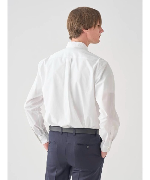JOHN SMEDLEY(ジョンスメドレー)の「THOMAS MASON ポプリンコットンドレスシャツ(シャツ/ブラウス・メンズ・ホワイト・2/3/1)」の8枚目の写真