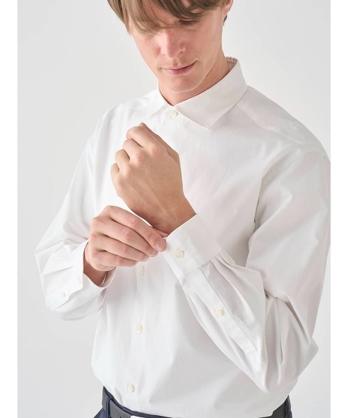 JOHN SMEDLEY(ジョンスメドレー)の「THOMAS MASON ポプリンコットンドレスシャツ(シャツ/ブラウス・メンズ・ホワイト・2/3/1)」の10枚目の写真