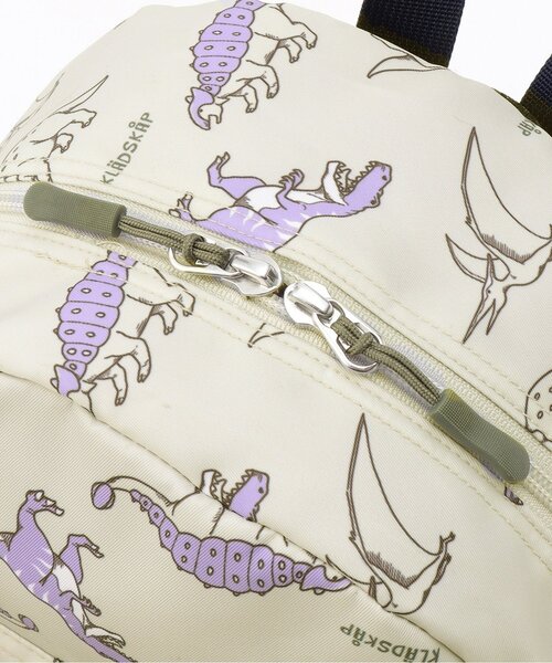 kladskap（クレードスコープ）の「恐竜総柄リュック（バックパック/リュック・キッズ・サックスブルー/ライトグレー・M/S/SS）」の4枚目の写真