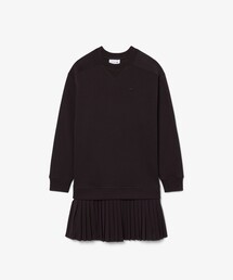 LACOSTE | プリーツスカート切り替えスウェットドレス(ワンピース)