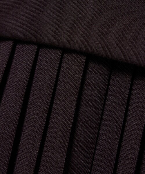 LACOSTE（ラコステ）の「プリーツスカート切り替えスウェットドレス（ワンピース・レディース・ダークブラウン/ベージュ・40/38/36/34）」の4枚目の写真