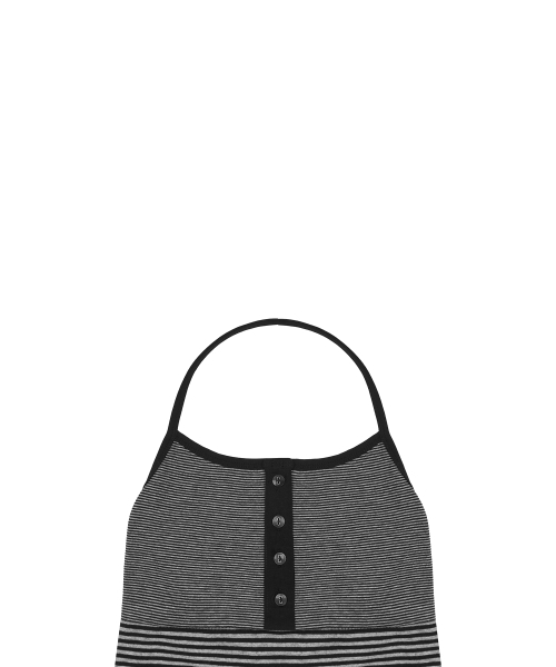 LUVISTRUE(ラヴイズトゥルー)の「SMストライプホルターネック(ブラック)(Tシャツ/カットソー・レディース・その他・FREE)」の4枚目の写真