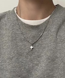 B.I.D.（ビーアイディー）の「《Bz》スタートップ ネックレス / シンプルデザイン シルバーカラー Y2K ミニマル ユニセックス(DAY)（ネックレス）」