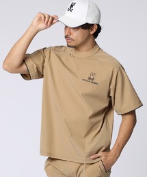 Psycho Bunny | [GOLF]パイピングライン ナイロンショルダージップラグランTシャツ(Tシャツ/カットソー)