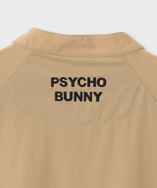 Psycho Bunny（サイコバニー）の「[GOLF]パイピングライン ナイロンショルダージップラグランTシャツ（Tシャツ/カットソー・メンズ・ベージュ/ネイビー/ブラック・MEDIUM/XX-LARGE/X-LARGE/LARGE）」の16枚目の写真